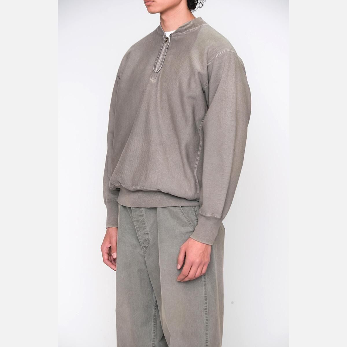 トップス 25aw A.PRESSE Half Zip Rib Collar Sweat A.PRESSE 25AW Vintage Half Zip Rib Collar Sweatshirt
