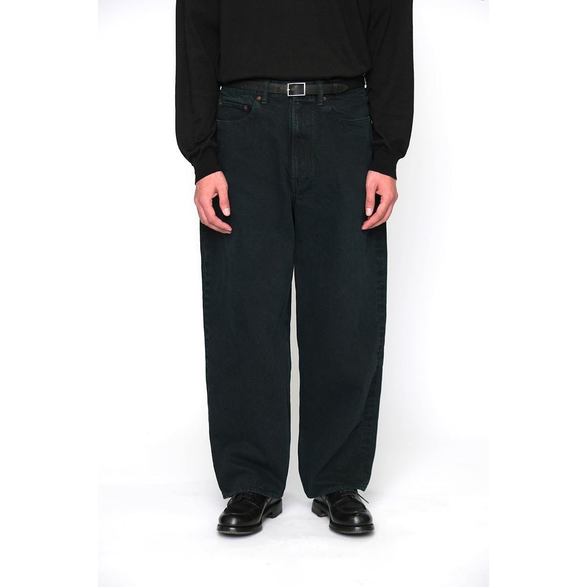 BLACK WASHED WIDE DENIM PANTS - 香川県高松市のセレクト