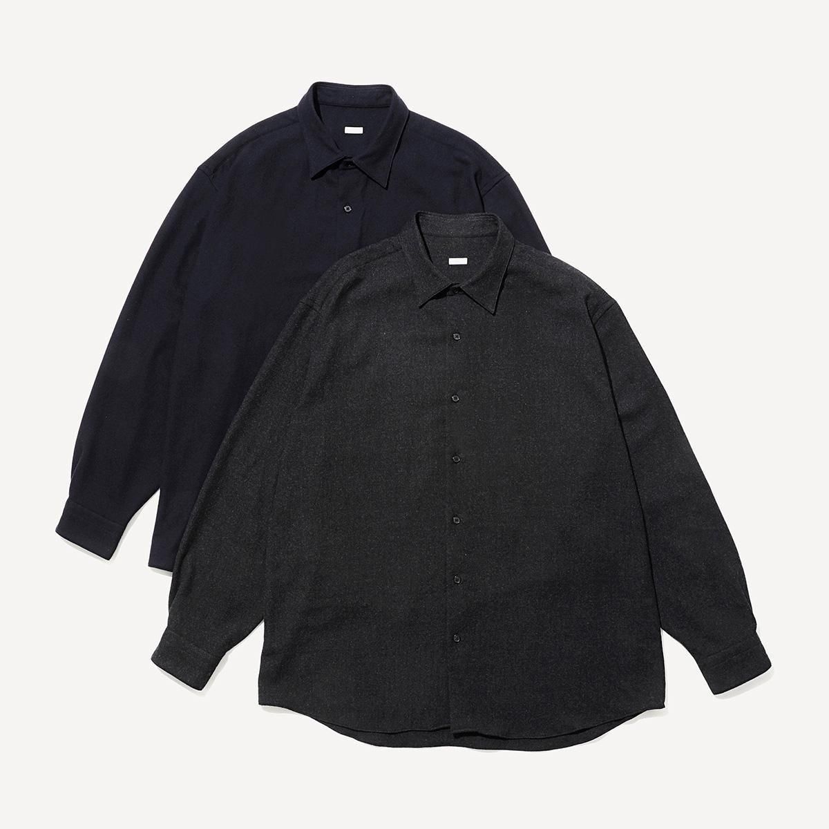 トップス a.presse wool regular collar shirt 2 WOOL REGULAR COLLAR SHIRT - 香川県高松市のセレクトショップ IHATOVE