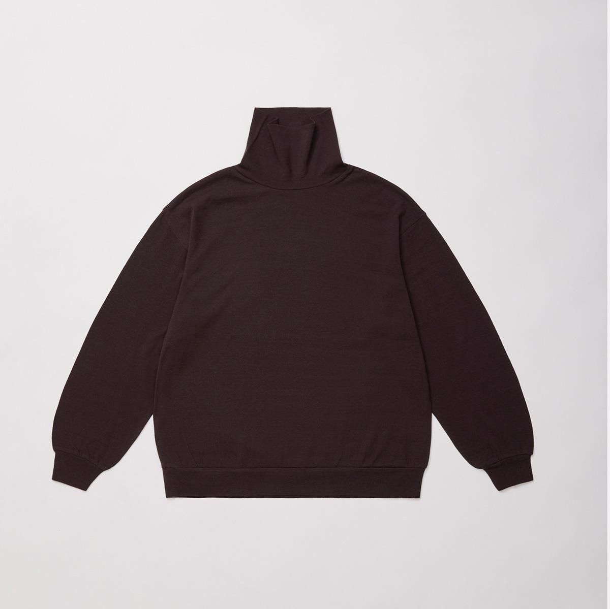 SUPER FINE WOOL COTTON TURTLE-NECK TOP - 香川県高松市の