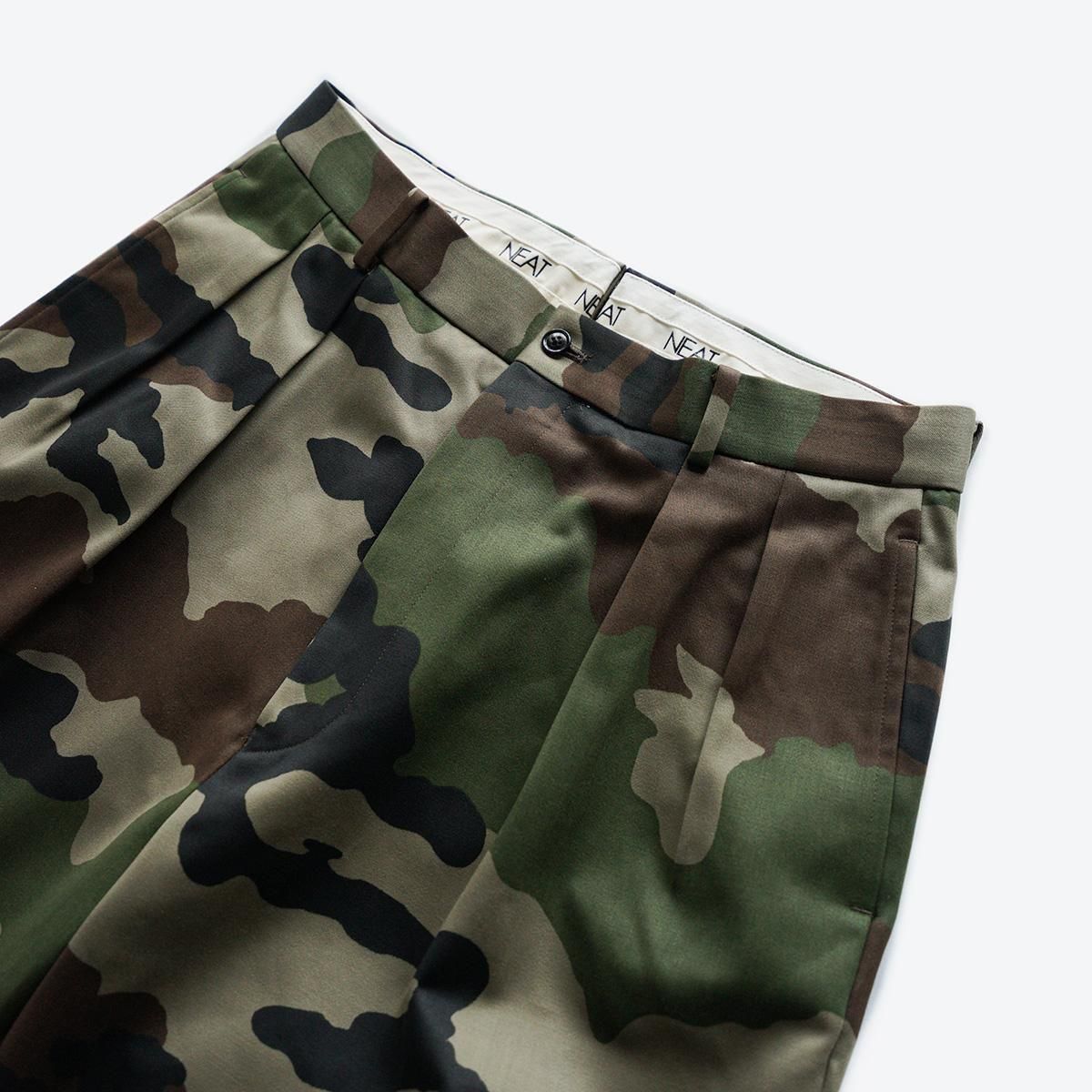 【新品タグ付き】90's French F-2 CAMO NEAT Chino NEAT NEAT Chino 90's French F-2 CAMO [CAMO] - Fresh Service