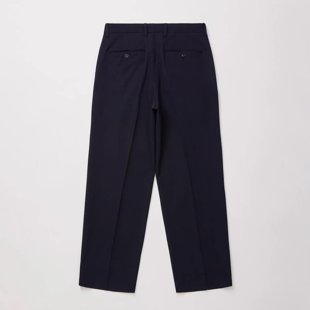 パンツ VINTAGE SOFT GABARDINE TUCKED TROUSERS ULTERIOR VINTAGE SOFT GABARDINE TUCKED TROUSERS - DIMPLE