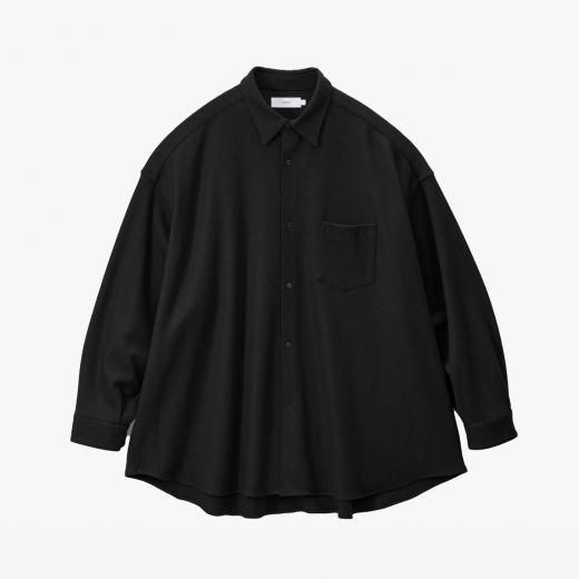 <img class='new_mark_img1' src='https://img.shop-pro.jp/img/new/icons1.gif' style='border:none;display:inline;margin:0px;padding:0px;width:auto;' />WOOL SMOOTH FLANNEL OVERSIZED REGULAR COLLAR SHIRT