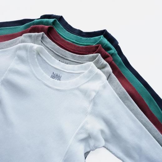 <img class='new_mark_img1' src='https://img.shop-pro.jp/img/new/icons1.gif' style='border:none;display:inline;margin:0px;padding:0px;width:auto;' />ORGANIC COTTON RIB LONG TEE