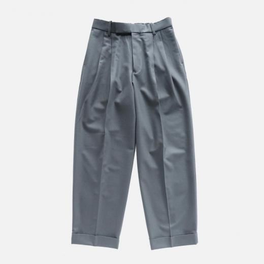 <img class='new_mark_img1' src='https://img.shop-pro.jp/img/new/icons1.gif' style='border:none;display:inline;margin:0px;padding:0px;width:auto;' />2/80 ORGANIC WOOL FLANNEL DOUBLE PLEATED WIDE TROUSERS