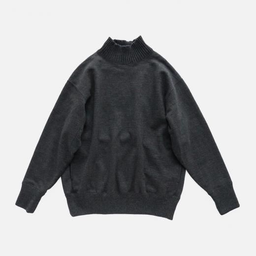 <img class='new_mark_img1' src='https://img.shop-pro.jp/img/new/icons1.gif' style='border:none;display:inline;margin:0px;padding:0px;width:auto;' />WOOL FRENCH TERRY - TURTLE NECK SWEAT SHIRT