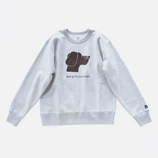 <img class='new_mark_img1' src='https://img.shop-pro.jp/img/new/icons1.gif' style='border:none;display:inline;margin:0px;padding:0px;width:auto;' />DOG IS MY SALVATION SWEATSHIRT designed by Yachiyo Katsuyama