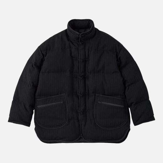 <img class='new_mark_img1' src='https://img.shop-pro.jp/img/new/icons1.gif' style='border:none;display:inline;margin:0px;padding:0px;width:auto;' />PIN STRIPE CHINESE DOWN JACKET