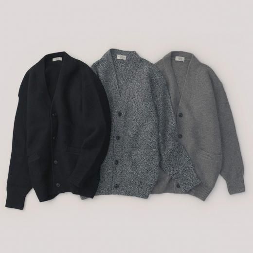 <img class='new_mark_img1' src='https://img.shop-pro.jp/img/new/icons1.gif' style='border:none;display:inline;margin:0px;padding:0px;width:auto;' />ALL-YAK GARTER STITCH CARDIGAN 