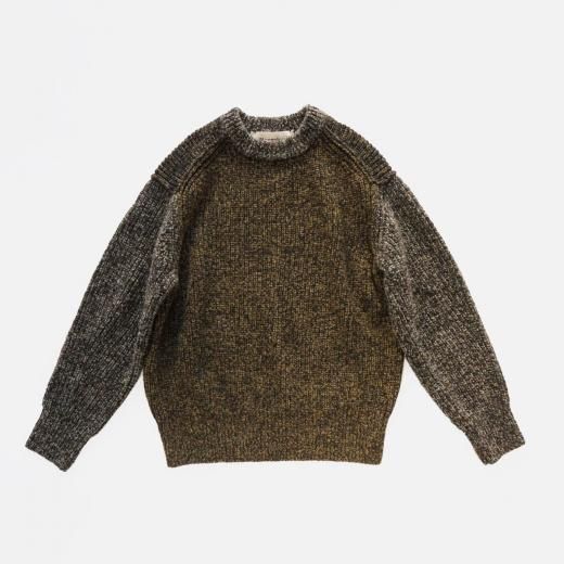 <img class='new_mark_img1' src='https://img.shop-pro.jp/img/new/icons1.gif' style='border:none;display:inline;margin:0px;padding:0px;width:auto;' />BRUSHED YAK / SHETLAND WOOL - CREW NECK SWEATER