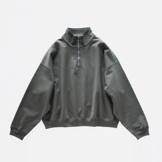 <img class='new_mark_img1' src='https://img.shop-pro.jp/img/new/icons1.gif' style='border:none;display:inline;margin:0px;padding:0px;width:auto;' />ORGANIC COTTON HEAVY FLEECE SHORT QUARTER ZIP PULL OVER