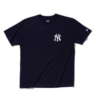 NEW ERA/半袖 コットン Tシャツ MLB アパレル ニューヨーク・ヤンキース ネイビー レギュラーフィット