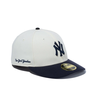 NEW ERA/LP59FIFTY MLB 2-Tone ニューヨーク・ヤンキース クロームホワイト ネイビーバイザー