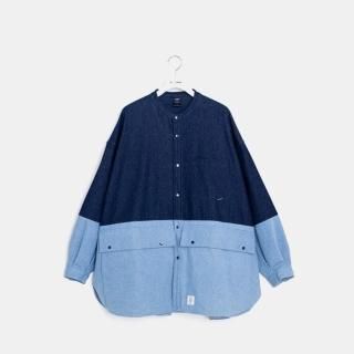 APPLEBUM/DENIM BICOLOR L/S SHIRT