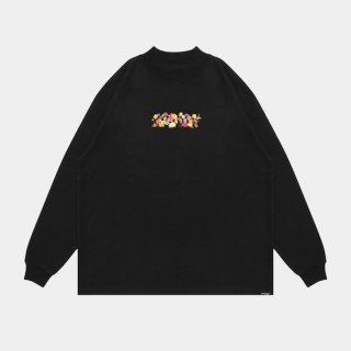 APPLEBUM/"FLOWERS LOGO" MOCKNECK L/S T-SHIRT