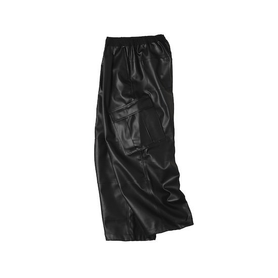 MAGIC STICK/Synthetic Leather Wide BDU Pants - RAPPA ONLINE SHOP