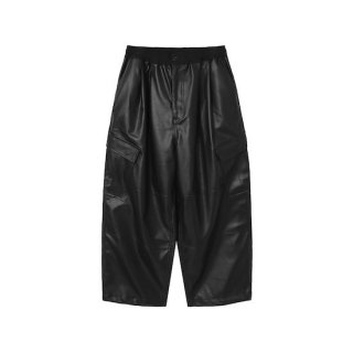 MAGIC STICK/Synthetic Leather Wide BDU Pants