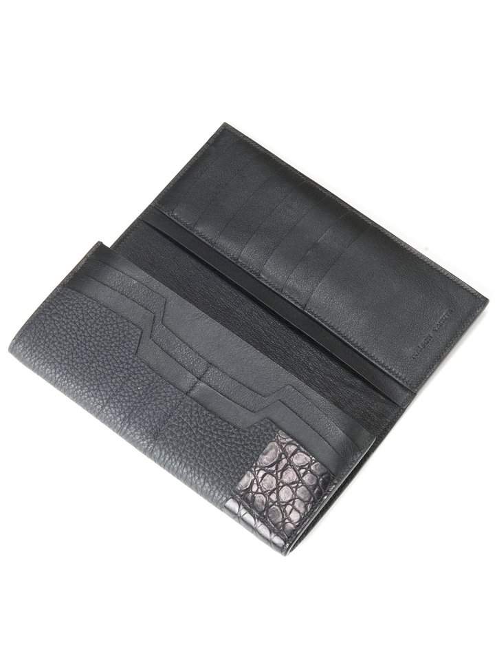 メゾンタクヤ 二つ折財布 ウォレット クロコ 定価10万円