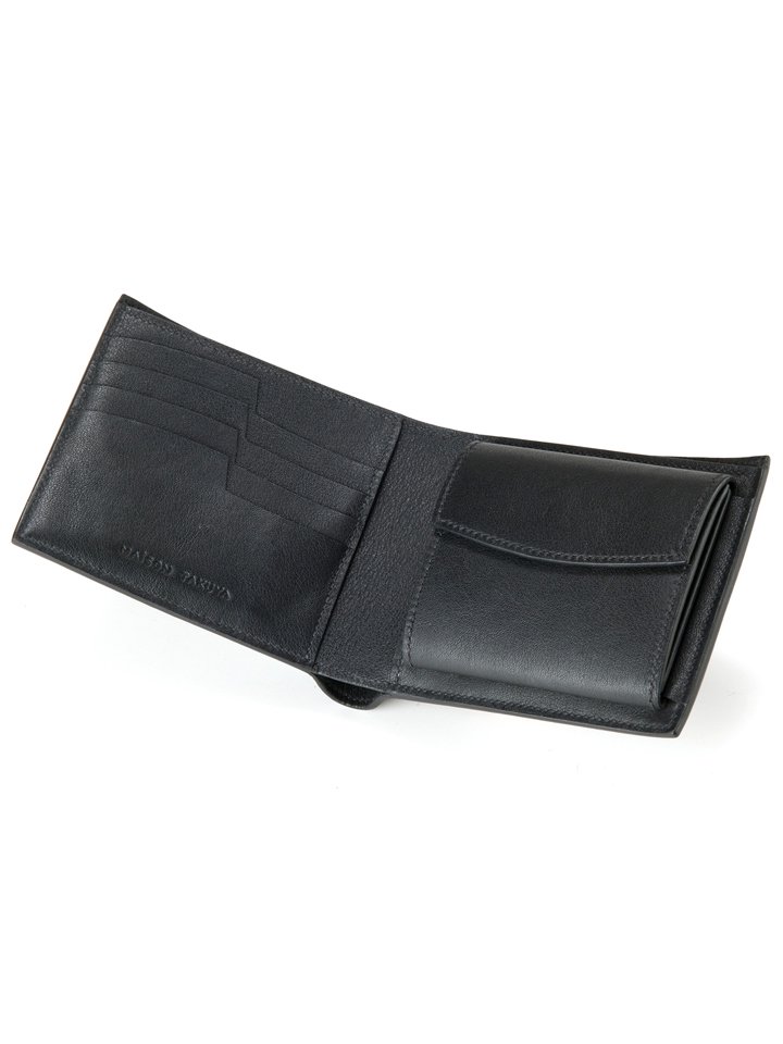 【新品未使用】メゾンタクヤ 財布　二つ折　T5  アリゲーターカラーブラック
