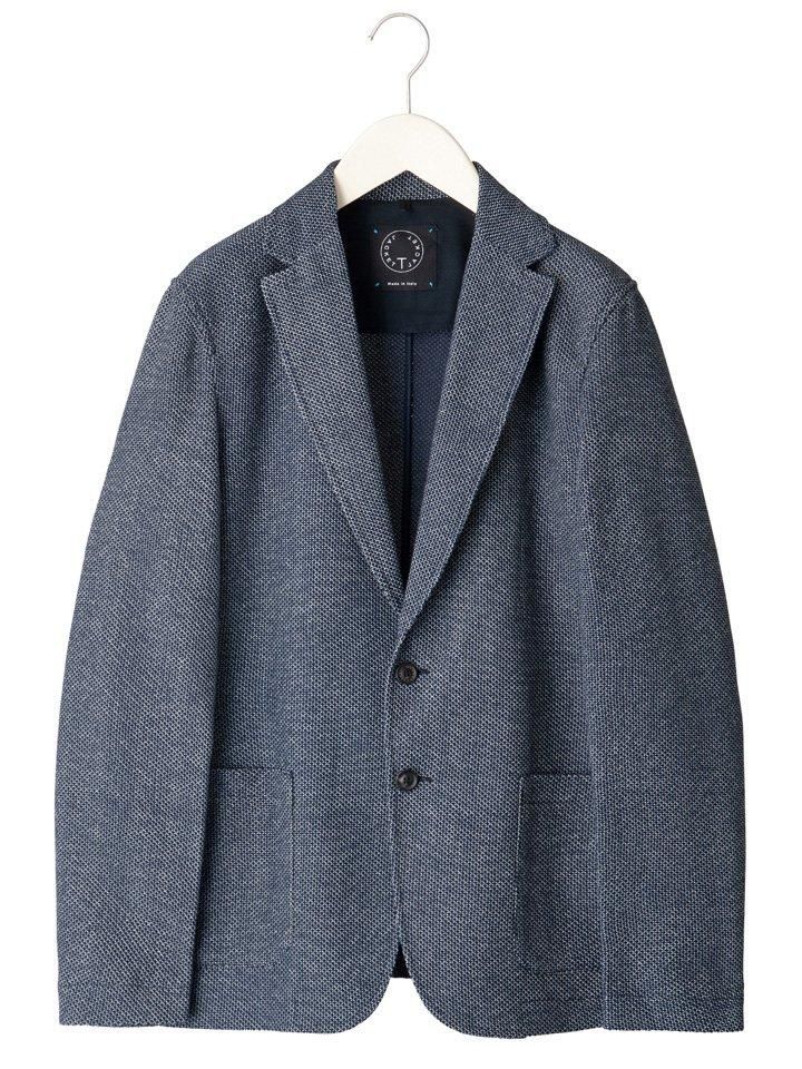 J6176 美品 T-JACKET ツイードジャケット ブラウン M トネッロ
