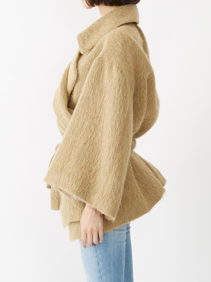 Cabana カバナ Cate ウール×アルパカ カシュクールジャケット コート