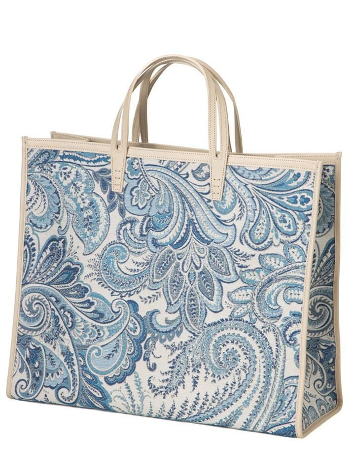 バッグ新品【A VACATION】PAISLEY TANK TOTE /DELFT - トートバッグ