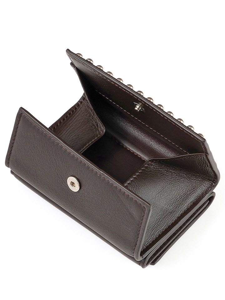 J&M Davidson (ジェイアンドエムデヴィッドソン) レディース FOLD WALLET WITH STUDS フォールド ウォレット ウィズ  スタッズ レザー 財布 オールシーズン