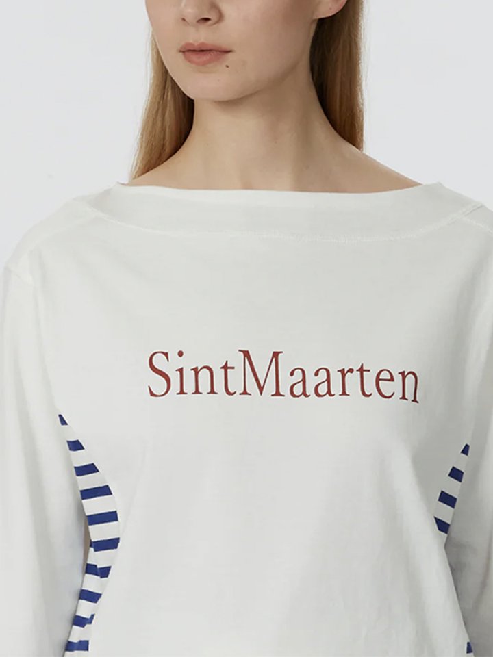 Cabana (カバナ) Sint Maarten サイドボーダー ロングTシャツ CT02A