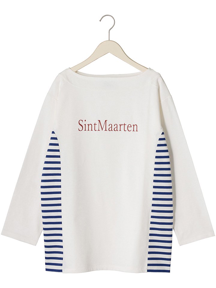 Sint Maarten サイドボーダー ロングTシャツ
