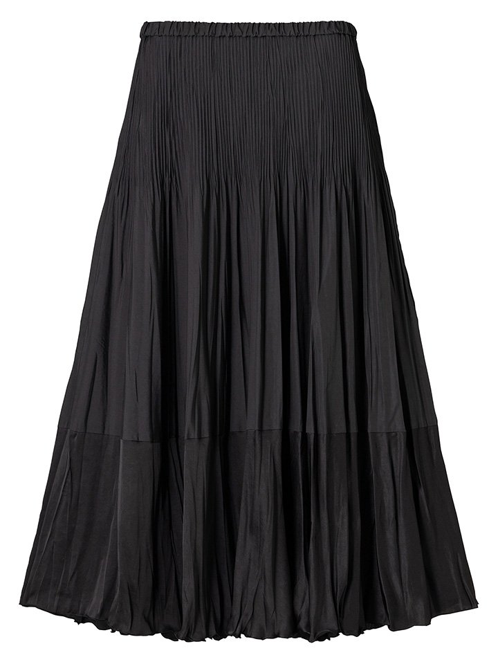 TWO-TONE PLEATED SKIRT