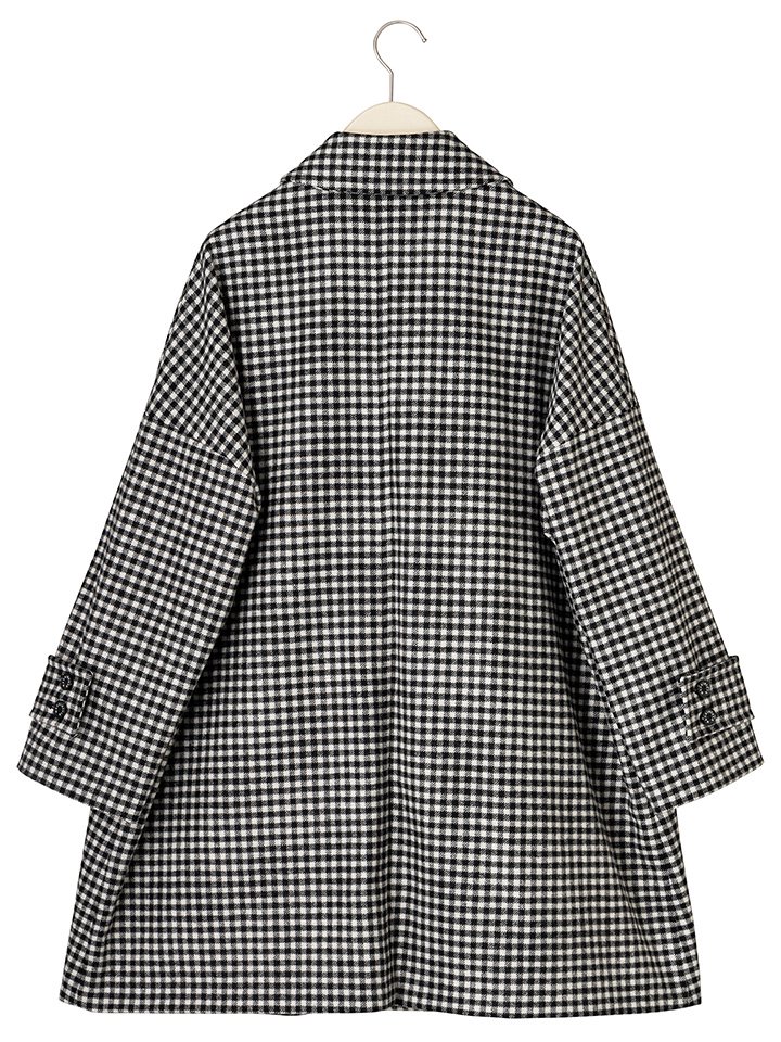 MACKINTOSH (マッキントッシュ) レディース NEW HUMBIE SHEPHERD CHECK (ロゴボタン) ニュー ハンビー  シェファードチェック オーバーサイズ ドロップショルダーコート - 岡山 エイムズギャラリー公式オンラインショップ