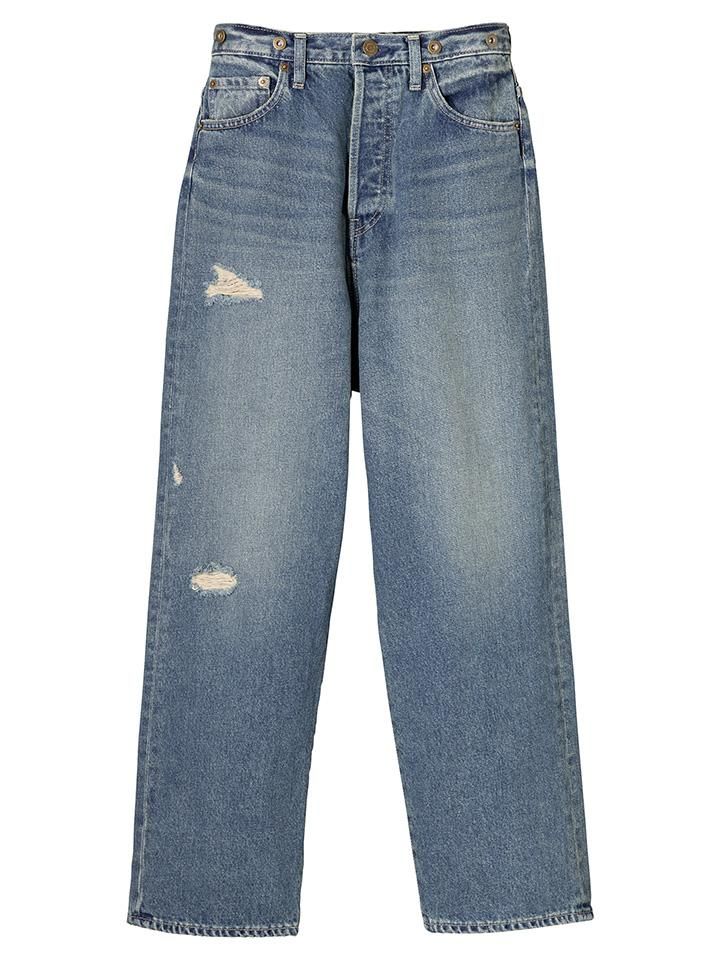 BRILL (ブリル) レディース ダメージデニム5ポケットパンツ