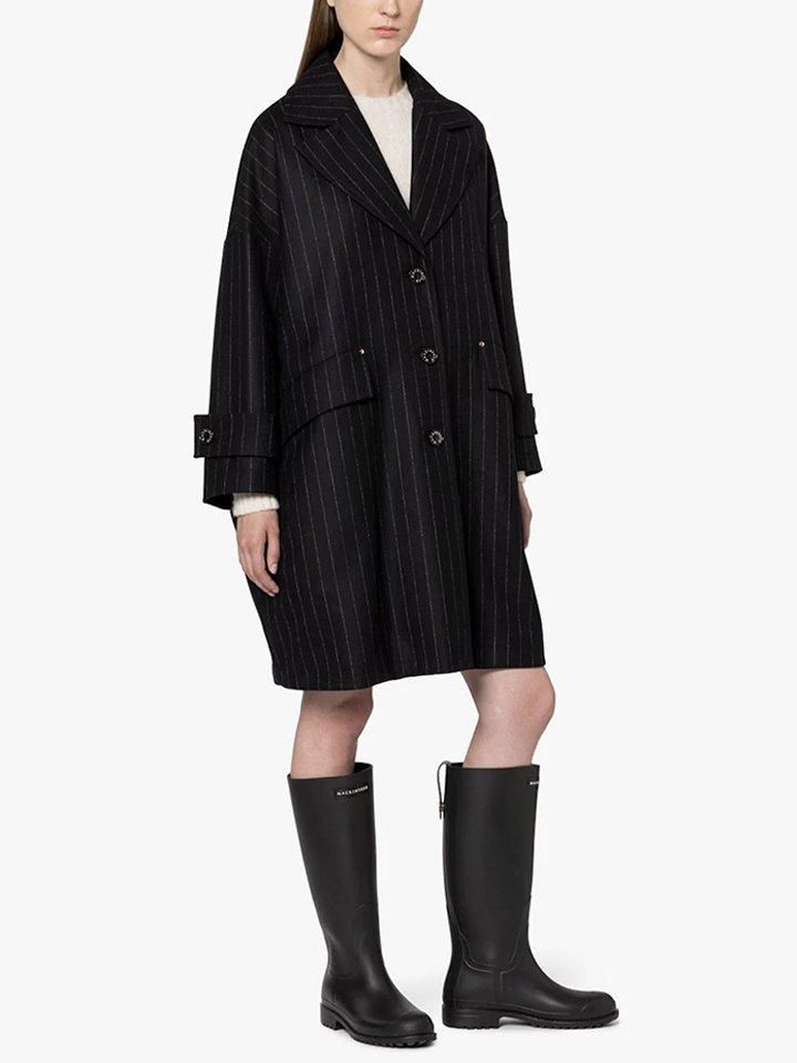 MACKINTOSH ストライプ チェスターコート Mサイズ MACKINTOSH (マッキントッシュ) レディース HUMBIE CHESTER