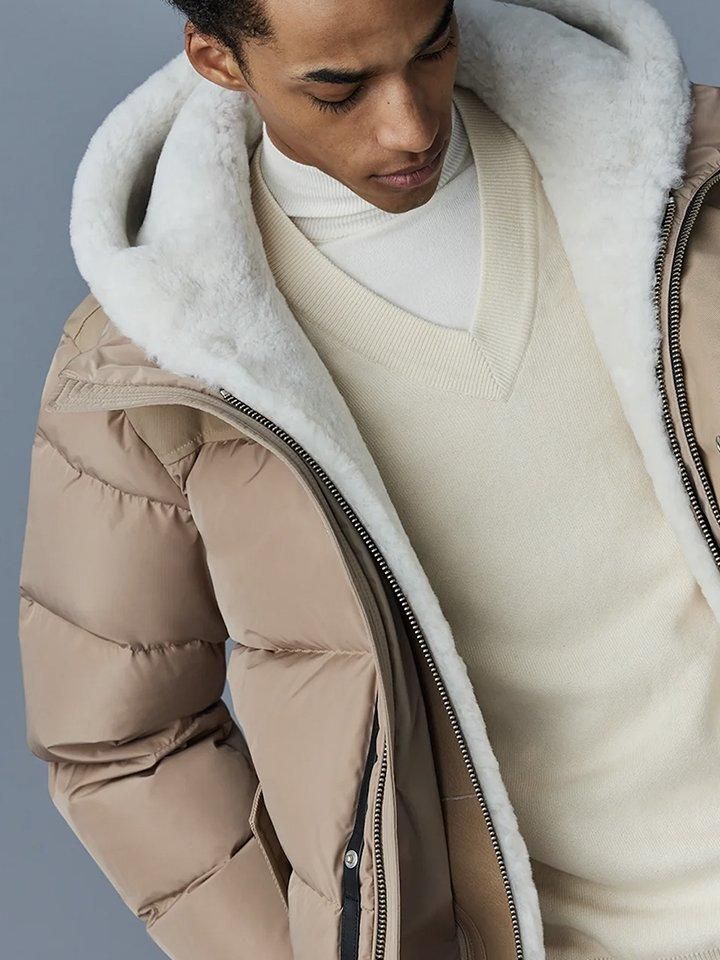 MACKAGE (マッカージュ) メンズ RILEY ムートンコンビダウン