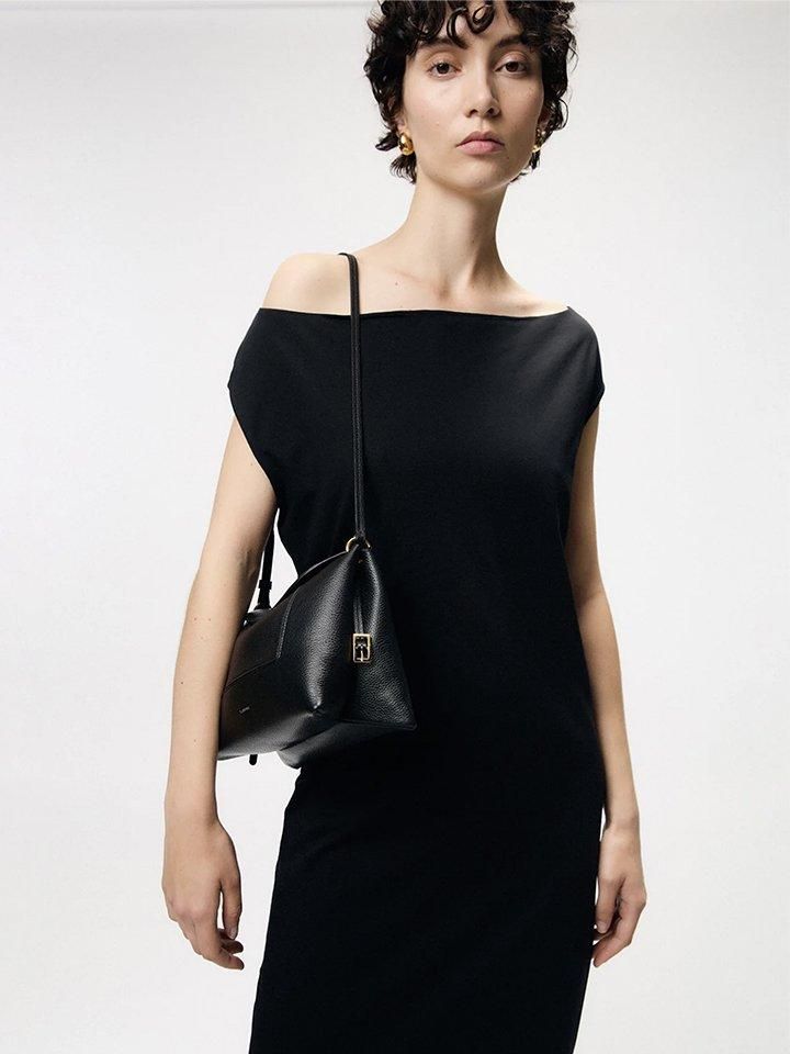 極美品✨WANDLER Penelope Micro ショルダーバッグ 本革 黒 WANDLER (ワンドラー) レディース Penelope Slouch Bag ペネロペ