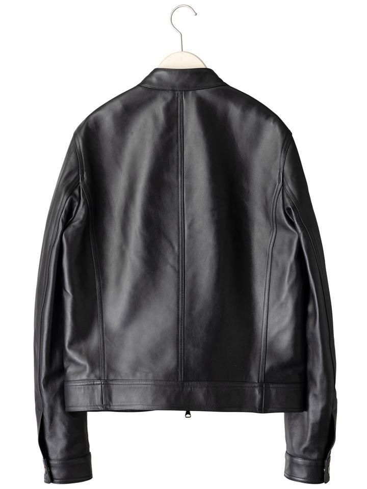 エンメティJURI ゴールドジップ　サイズ44 ブラック ゴールドジップ仕様】【新素材】EMMETI ラム シングル