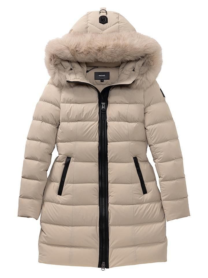 マッカージュ　ロング　ダウン　CALLA BX MACKAGE (マッカージュ) レディース フォックスファー ロング丈