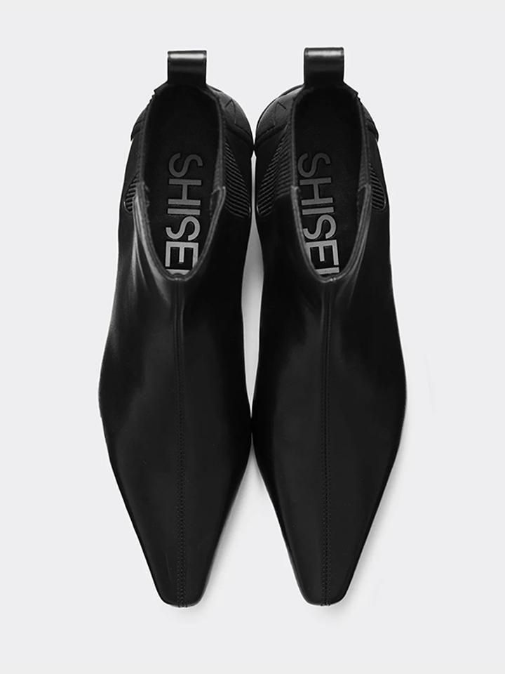 SHISEI (シーセイ) レディース CHISEL TOE ANKLE BOOTS チゼルトゥ