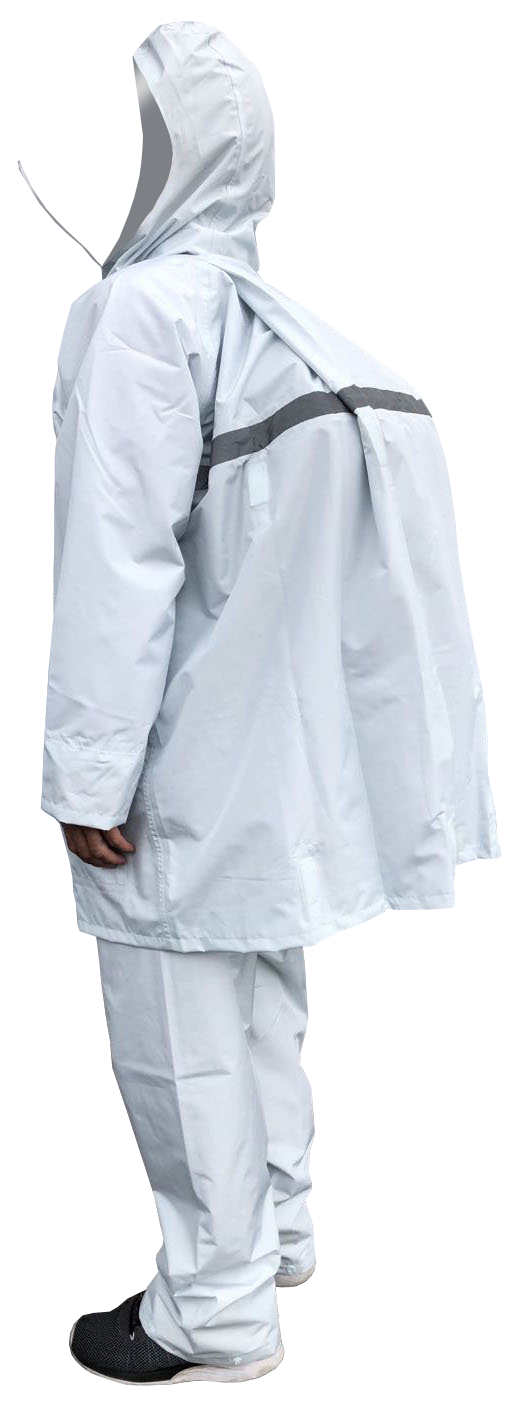 自転車通学用レインコートはリュックを背負って着られ、透湿性があり、ムレ難い男女兼用カッパ。 透湿学生レインスーツは丈調節が可能な特殊ズボン。