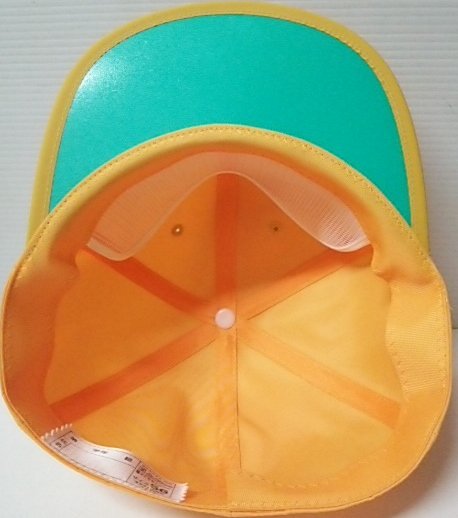通学帽子（黄色）　男の子用通園帽子・小学校制服帽子　ベースボールキャップ型