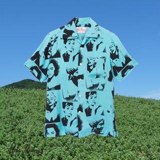 Aloha Blossom " Venus " Aloha Shirts / Mint Green