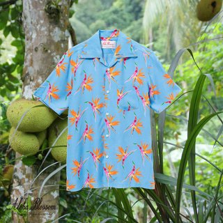 Aloha Blossom " Birds Of Paradise " Aloha Shirts /  Sax