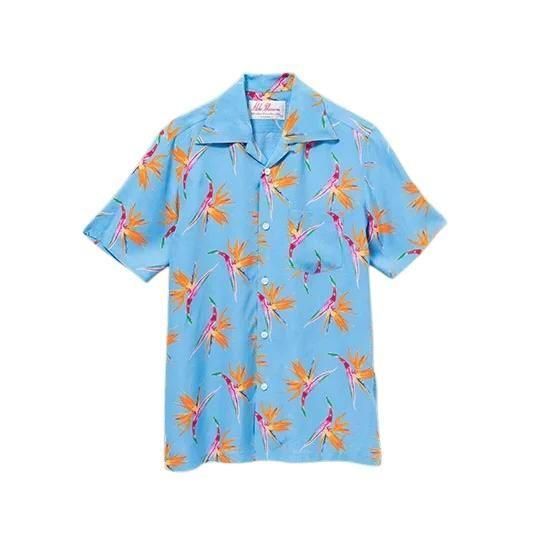Aloha Blossom " Birds Of Paradise " Aloha Shirts /  Sax