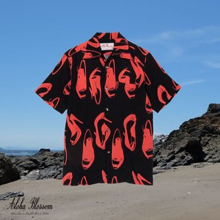Aloha Blossom " Heels " Aloha Shirts / Black