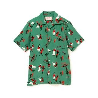 Aloha Blossom " King & Queen Limited " Aloha Shirts / Green