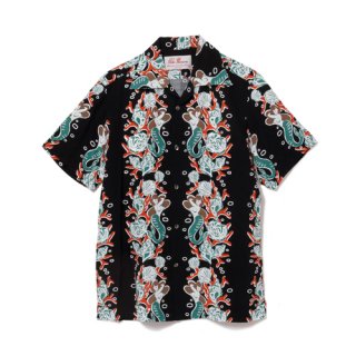 Aloha Blossom " Mermaid " Aloha Shirts / Black