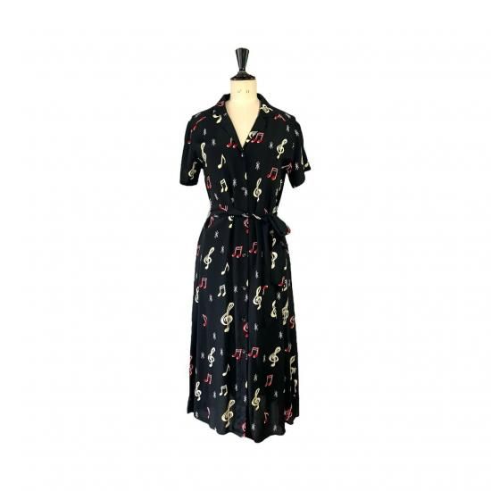 Aloha Blossom " Sounds Good " Shirt Dress 