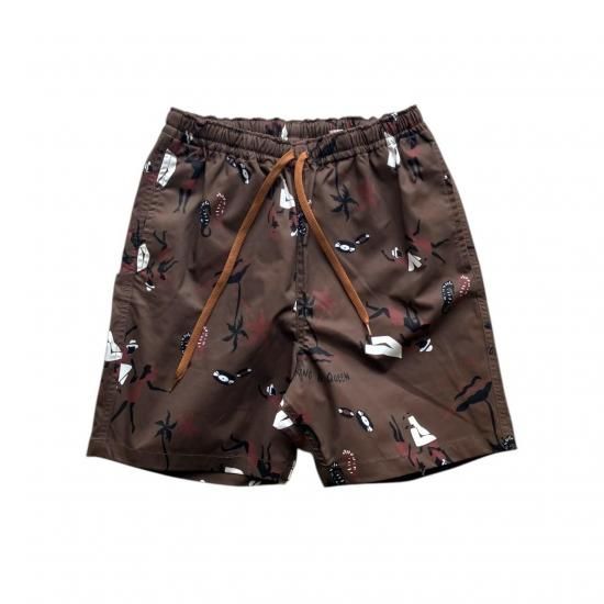 Aloha Blossom " King Queen Beach Shorts"  Alphonso limited color