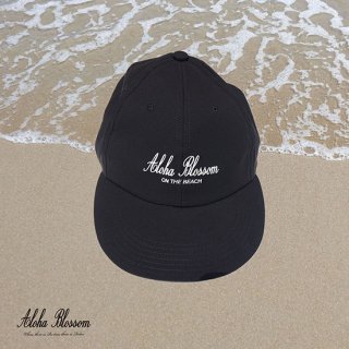 AlohaBlossom" Logo Beach Cap " black