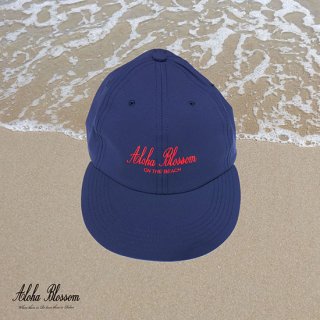 AlohaBlossom" Logo Beach Cap " navy